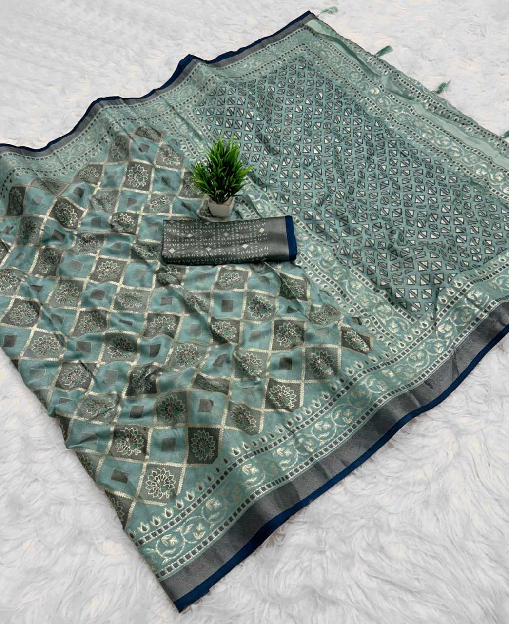 YNF Wholesale Dull Moss Fancy Sarees KESH441 Chandrakala 3 | Surat Manufacturer