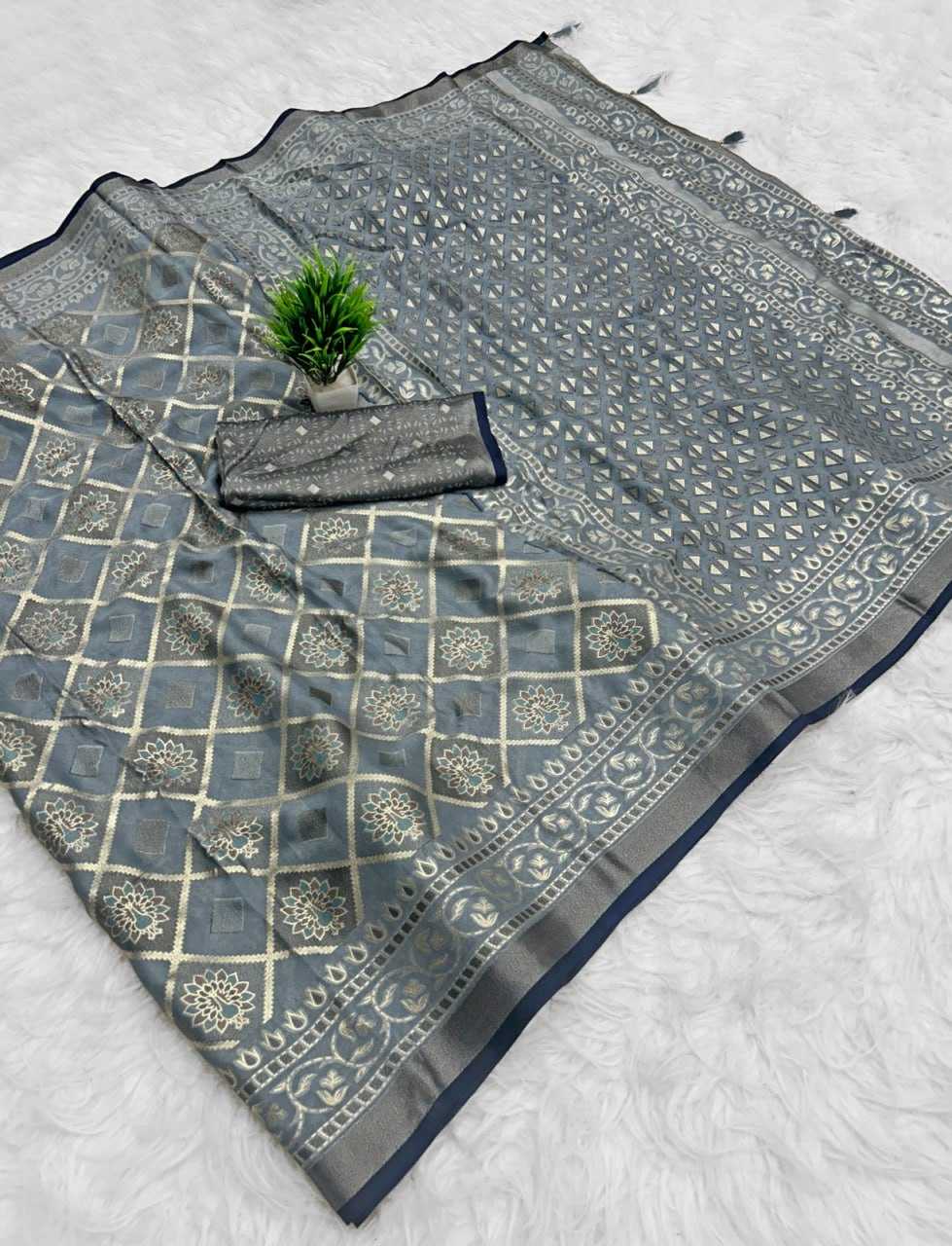 YNF Wholesale Dull Moss Fancy Sarees KESH441 Chandrakala 3 | Surat Manufacturer