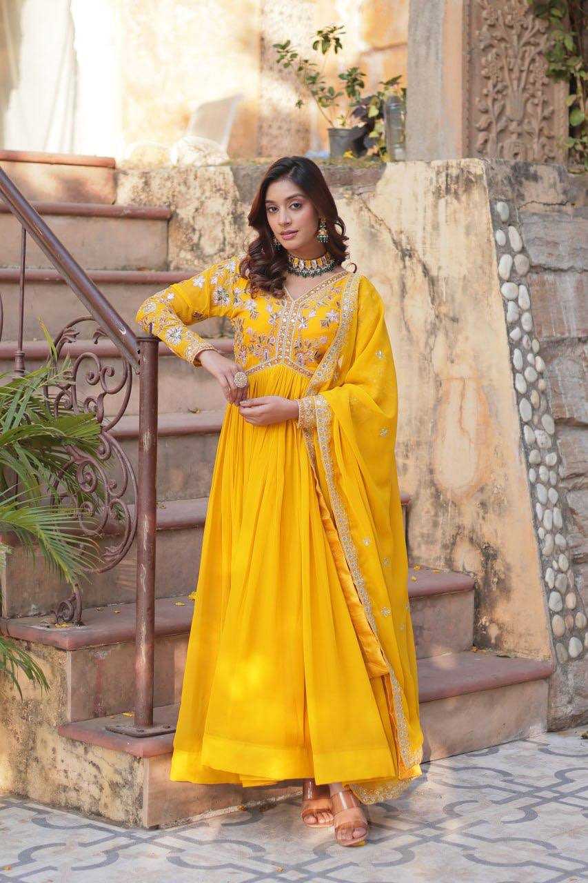 YNF Wholesale Faux Blooming Wedding Gown KESH175 47 | Surat Manufacturer