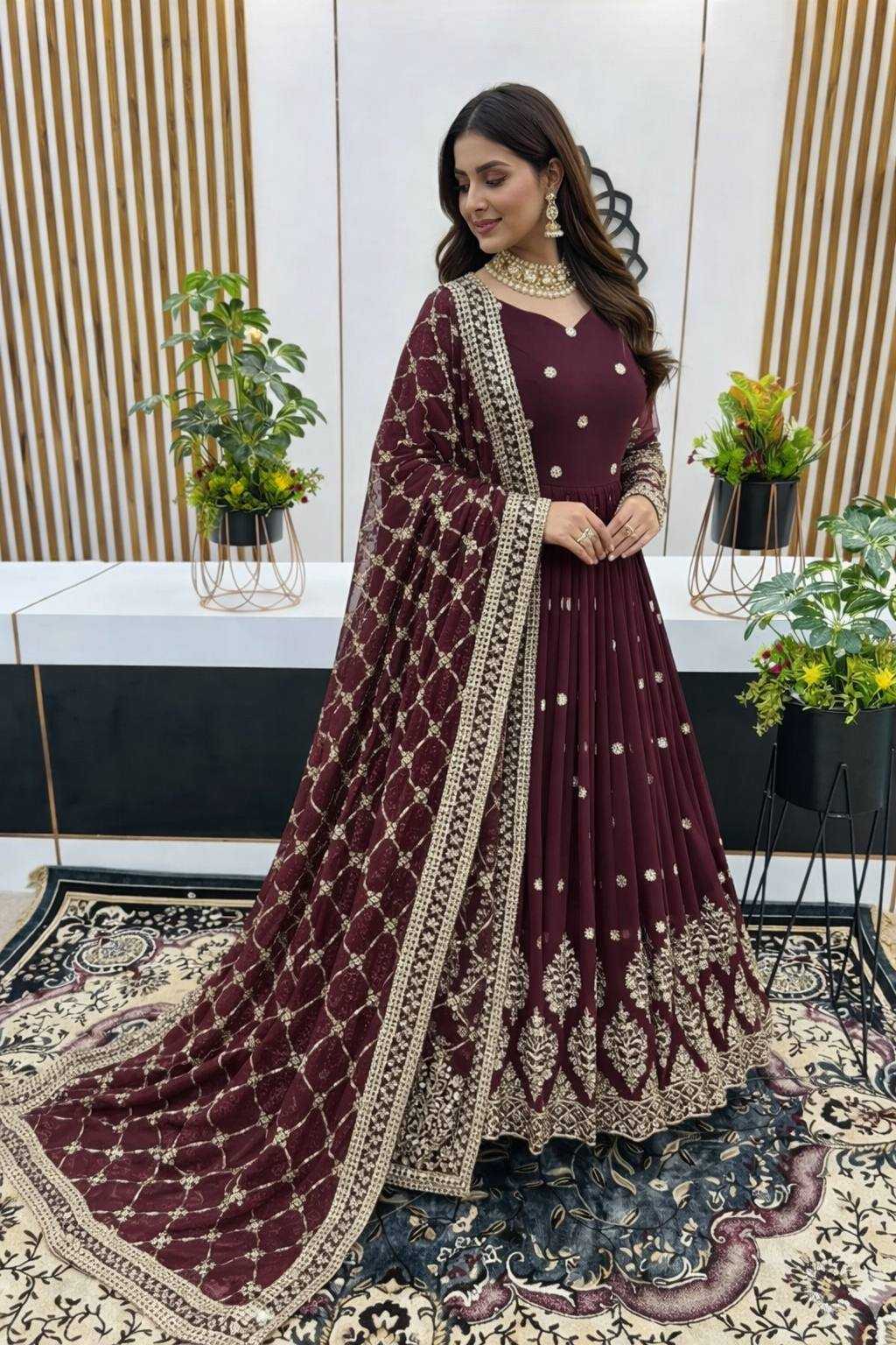 YNF Wholesale Faux Georgette Wedding Gown KESH638 359 | Surat Manufacturer