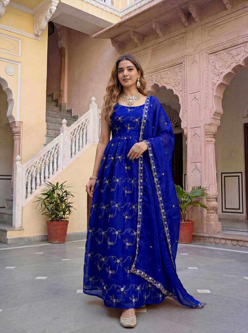 YNF Wholesale FENDY Silk Anarkali Gown KESH533 5156 | Surat Manufacturer
