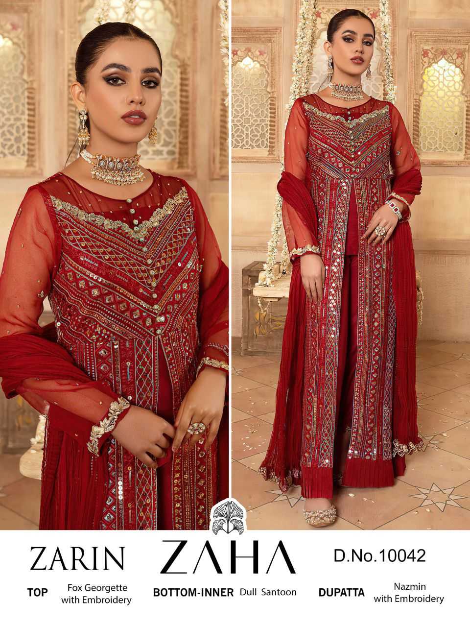 YNF Wholesale Georgette Festive Kurtis KESH530 ZAHA ZARIN | Surat Manufacturer