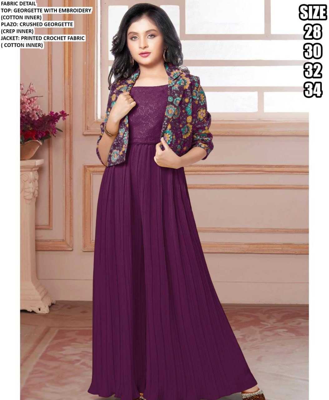 YNF Wholesale Georgette Kids Festive Wear KESH642 MEETA | Surat Manufacturer