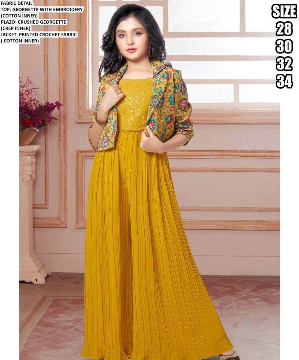 YNF Wholesale Georgette Kids Festive Wear KESH642 MEETA | Surat Manufacturer