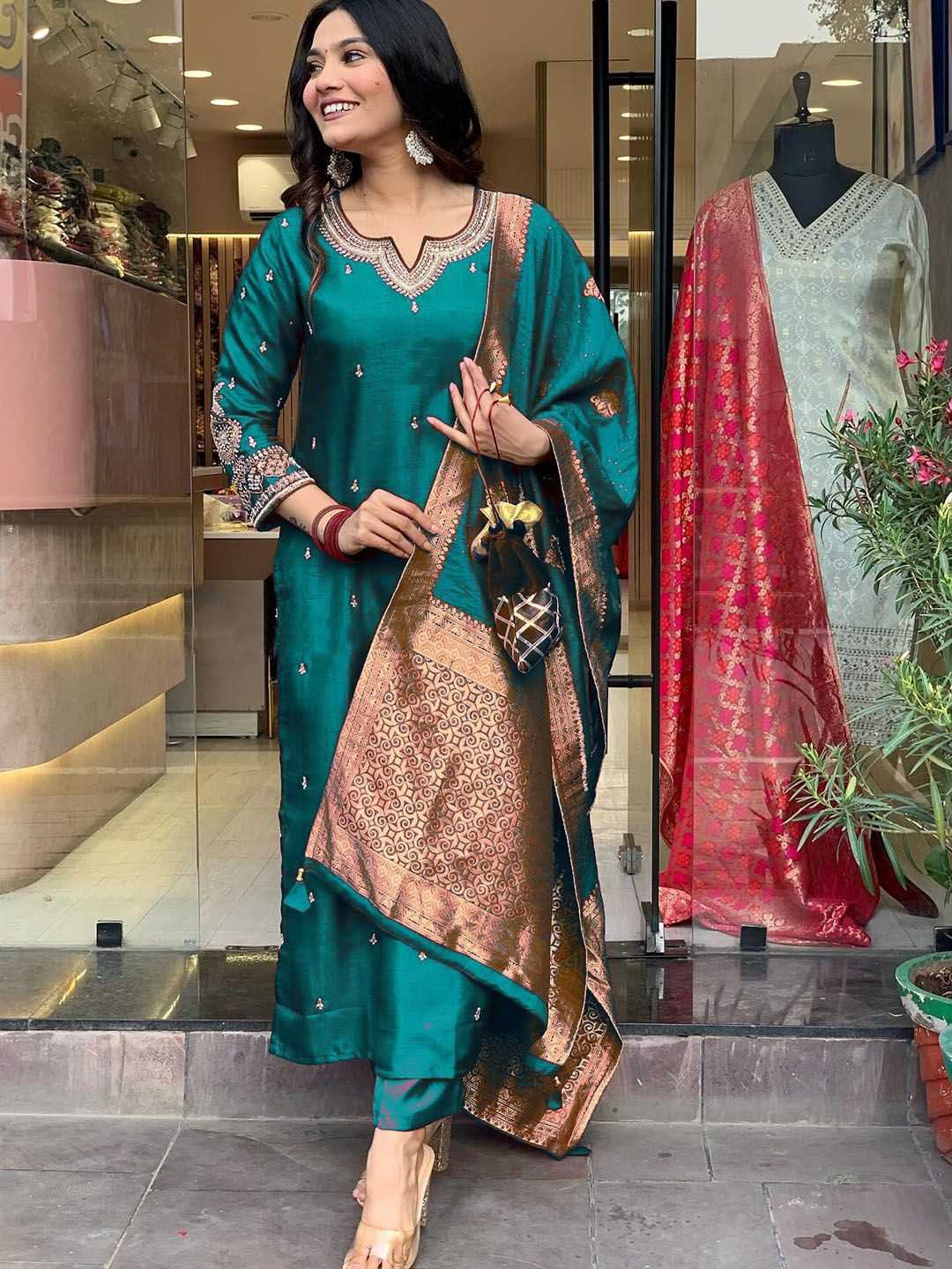 YNF Wholesale Heavy Roman Silk Designer Suits KESH545 9901 | Surat Manufacturer