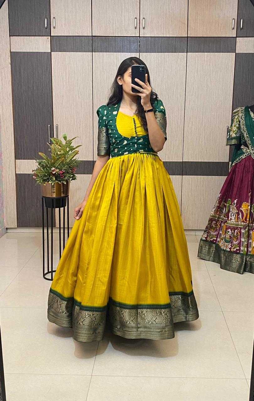 YNF Wholesale Jacquard Party Wear Gowns KESH503 8147 | Surat Manufacturer