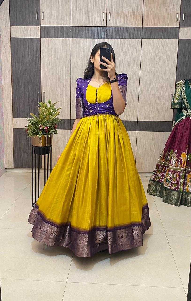 YNF Wholesale Jacquard Party Wear Gowns KESH503 8147 | Surat Manufacturer
