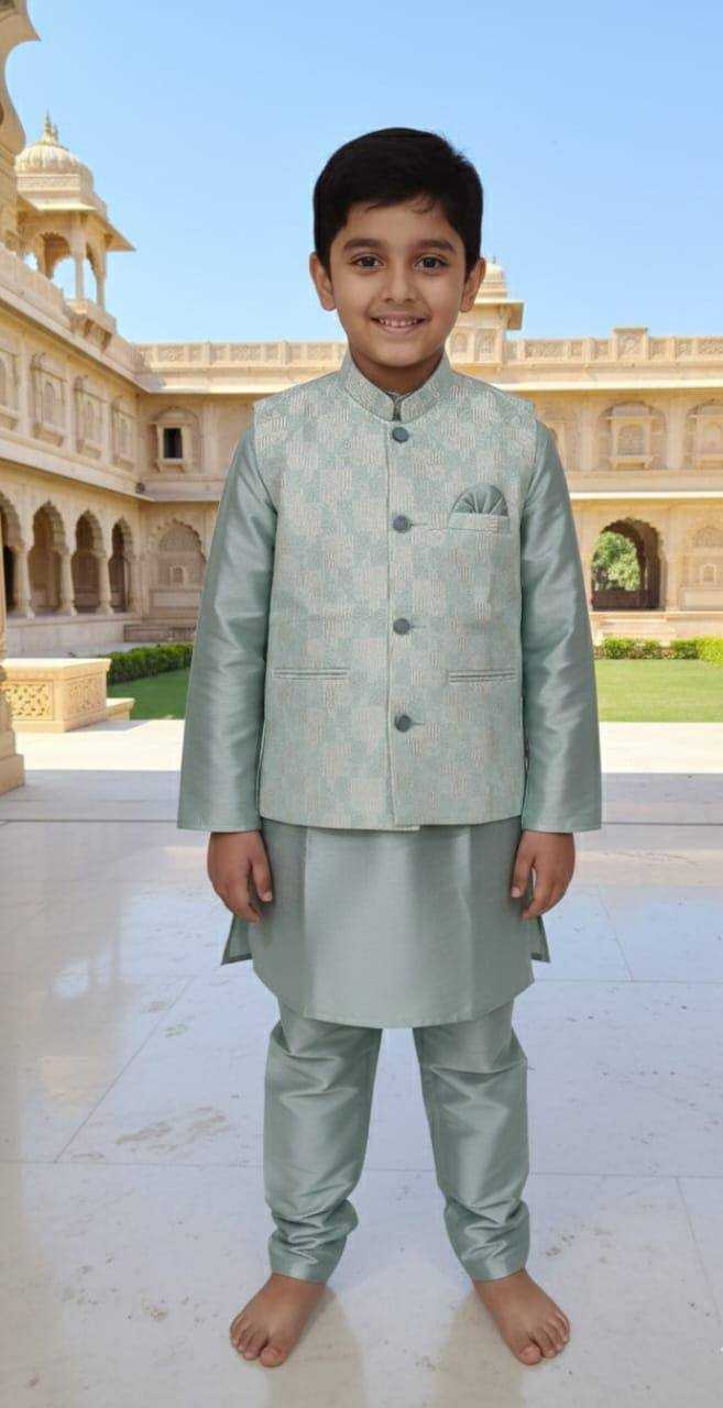 YNF Wholesale Jacquard Boys Kurta Pyjama KESH650 SAVI | Surat Manufacturer