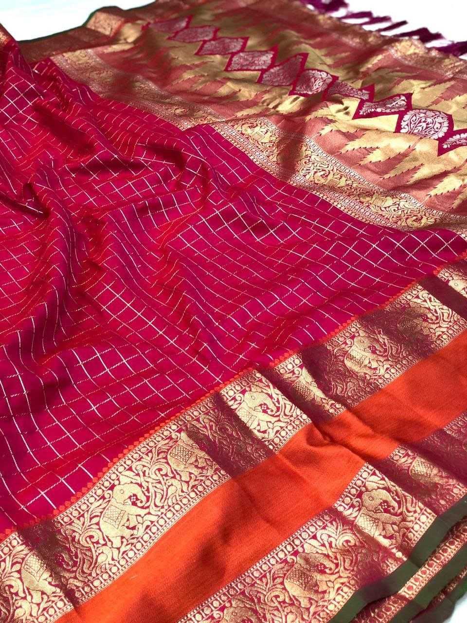 YNF Wholesale Jacquard Soft Silk Sarees RIN211 Avantika-Vol-1 | Surat Manufacturer