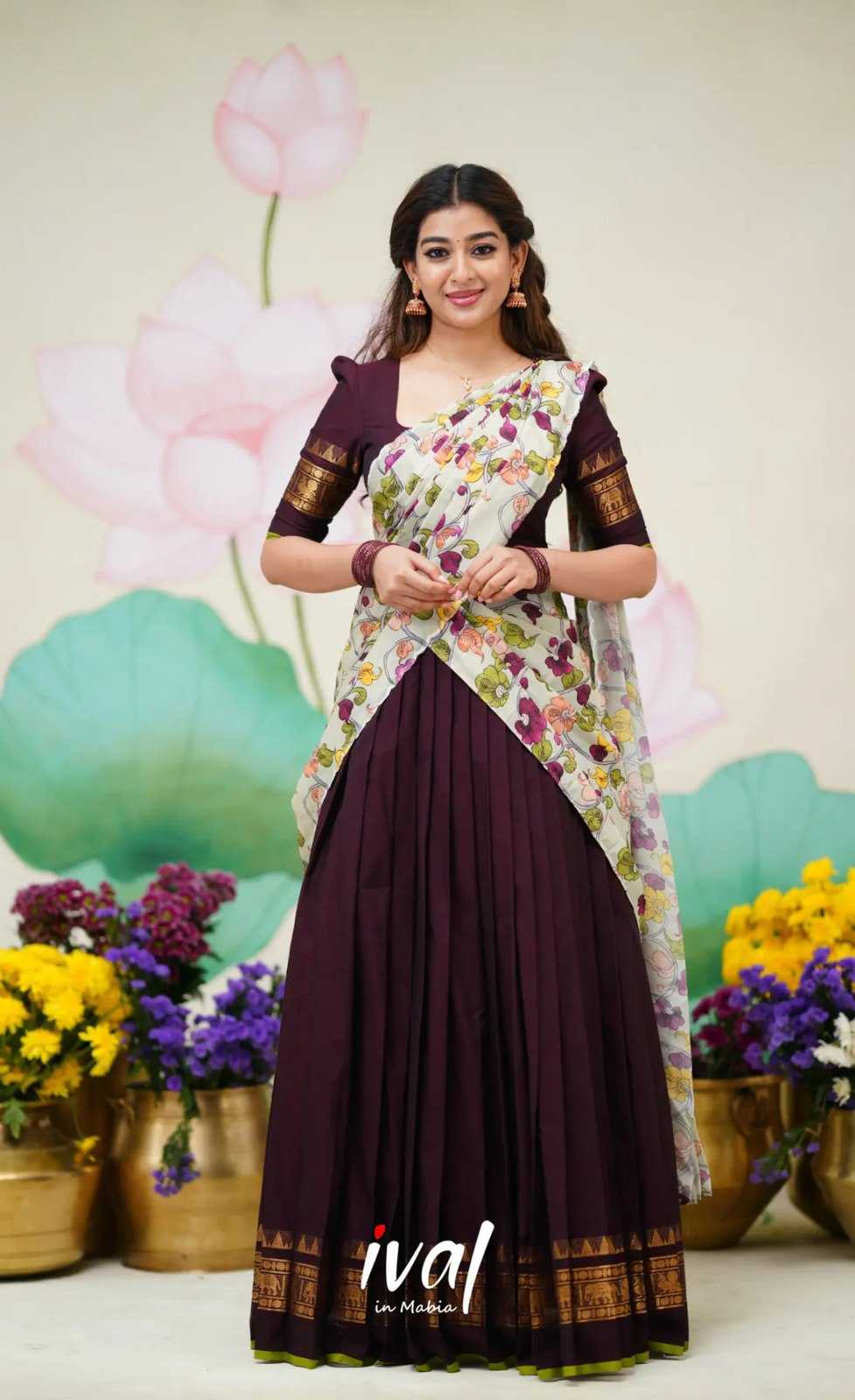 YNF Wholesale Kanjivaram Silk Half Sarees KESH554 Half | Surat Manufacturer