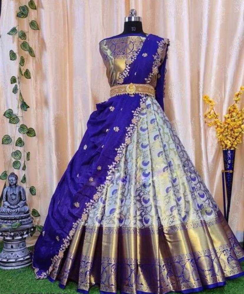 YNF Wholesale Kanjivaram Silk Lehenga Sarees KESH642 048 | Surat Manufacturer