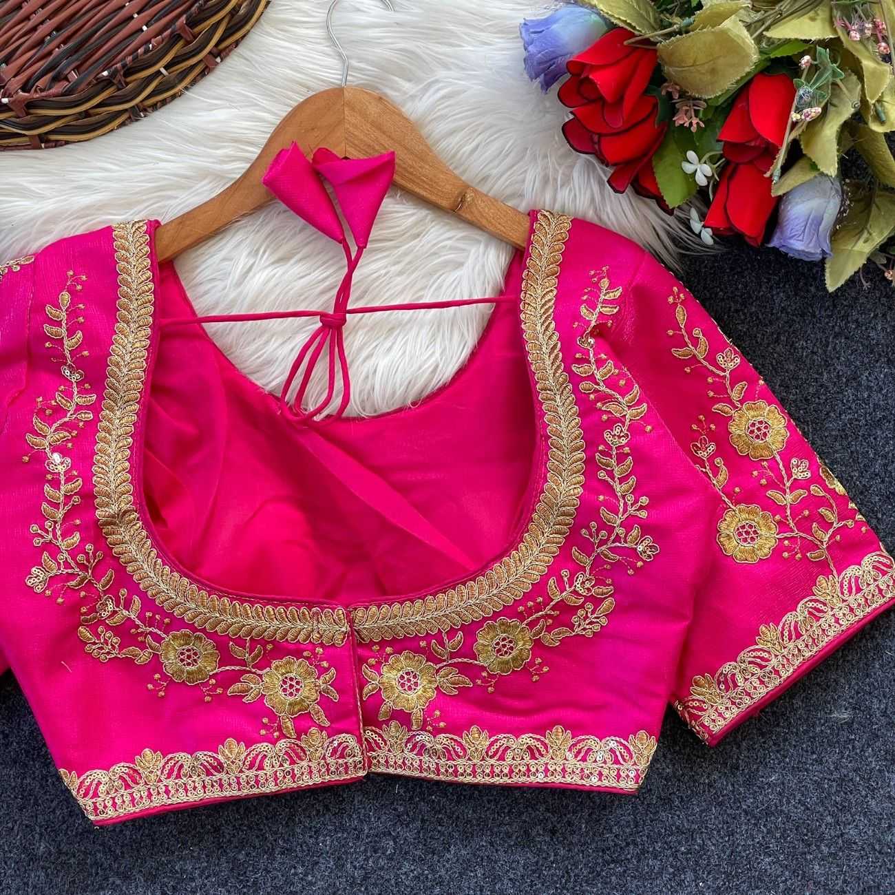 YNF Wholesale Milan Silk Designer Blouse KESH554 KARINA | Surat Manufacturer