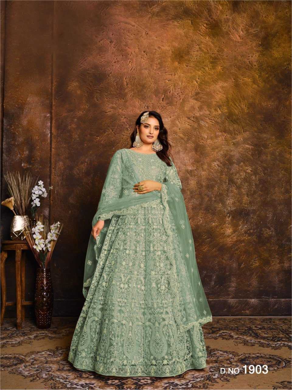 YNF Wholesale Net Net Gowns KESH379 1903 | Surat Manufacturer