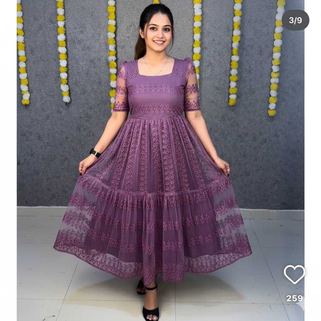 YNF Wholesale Net Dresses KESH544 SUKHI | Surat Manufacturer