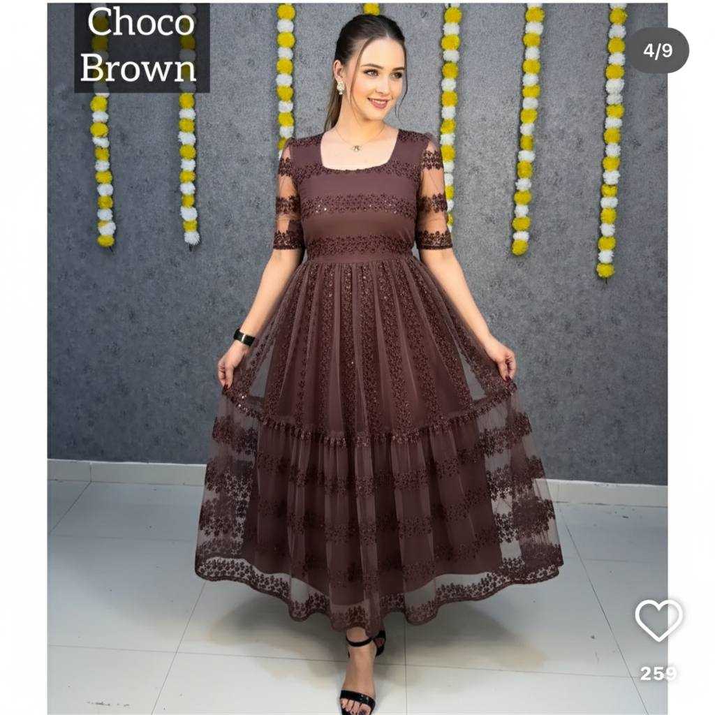 YNF Wholesale Net Dresses KESH544 SUKHI | Surat Manufacturer