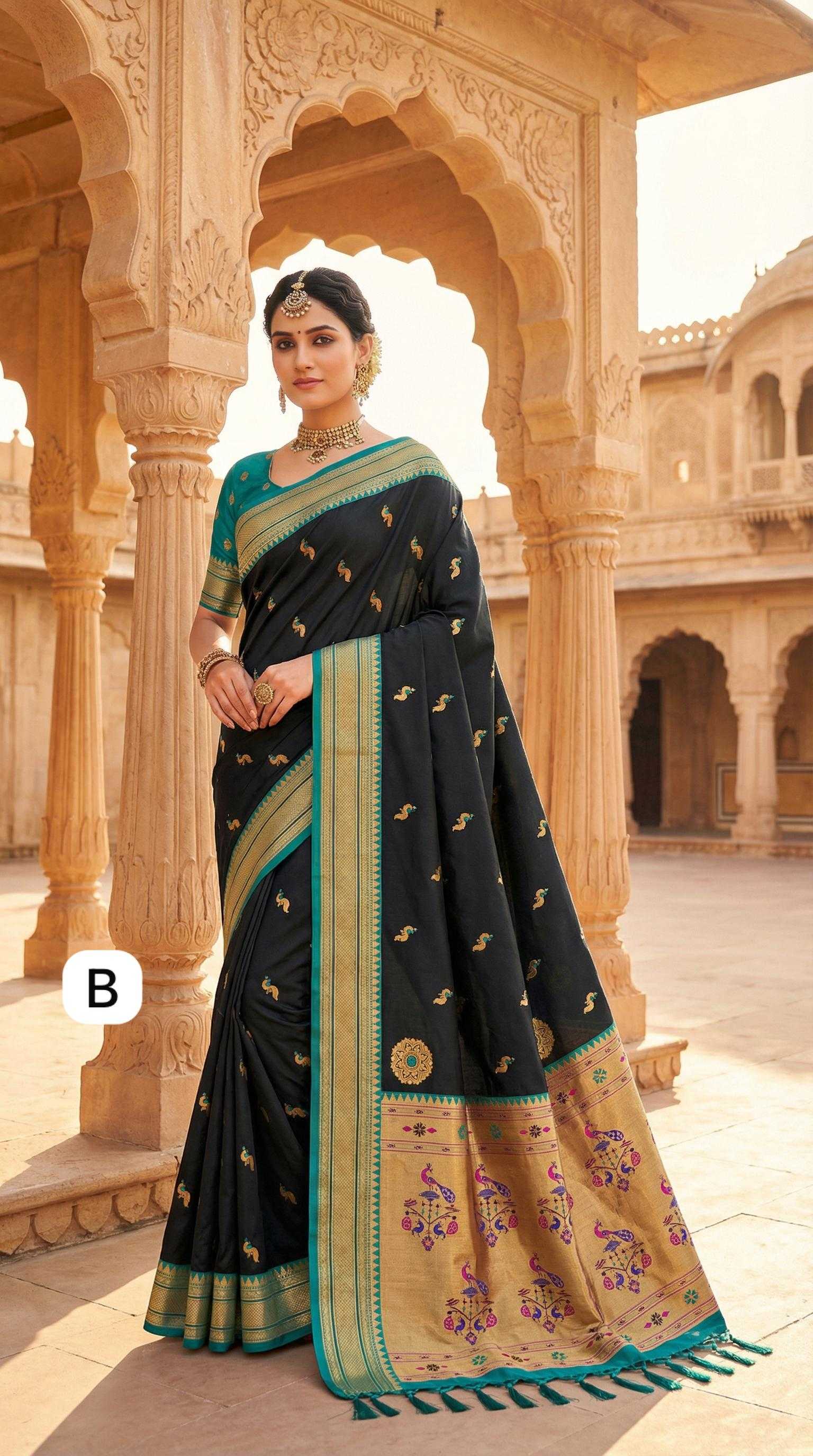 YNF Wholesale Paithani Silk Paithani Sarees RIN150 IKRA | Surat Manufacturer