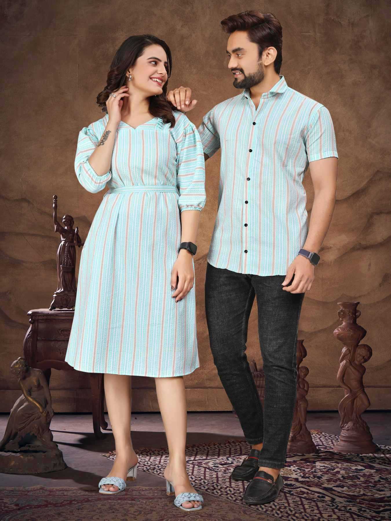 YNF Wholesale Pure Cotton Couple Matching Ethnic Outfits KESH481 VEER-ZARA-2 | Surat Manufacturer