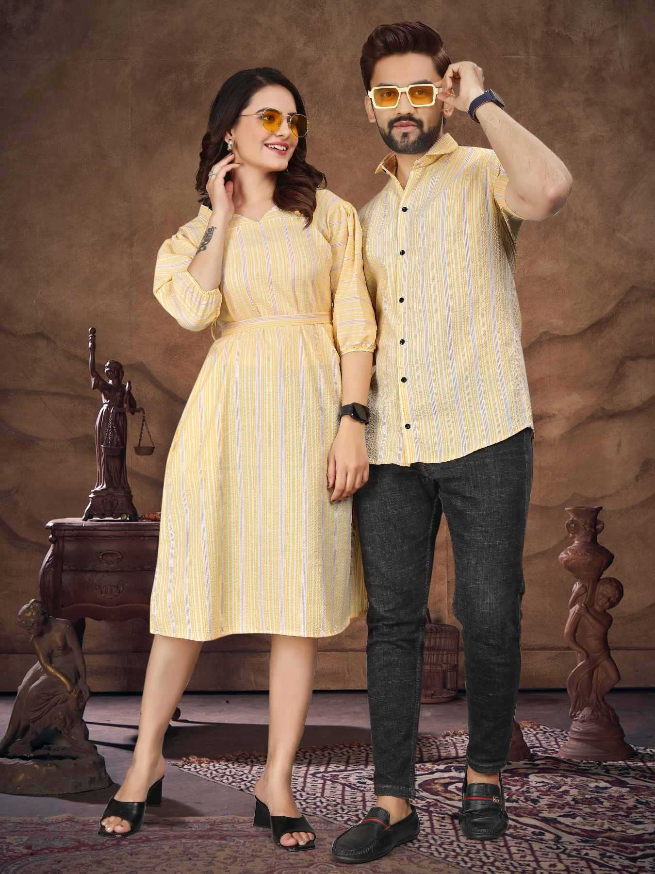 YNF Wholesale Pure Cotton Couple Matching Ethnic Outfits KESH481 VEER-ZARA-2 | Surat Manufacturer