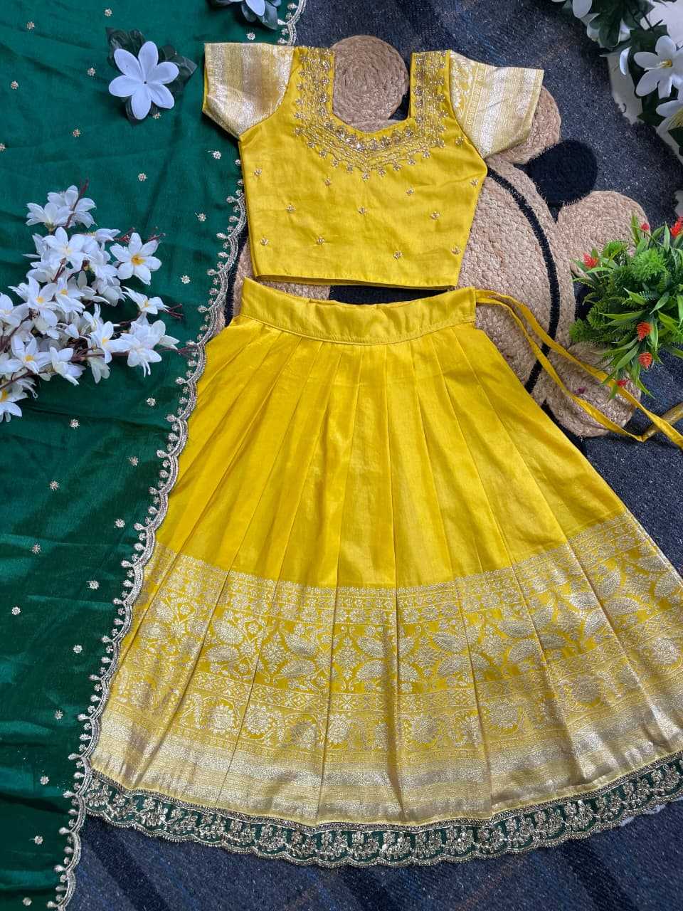 YNF Wholesale Pure Silk Kids Lehenga Choli KESH505 SANIYA | Surat Manufacturer