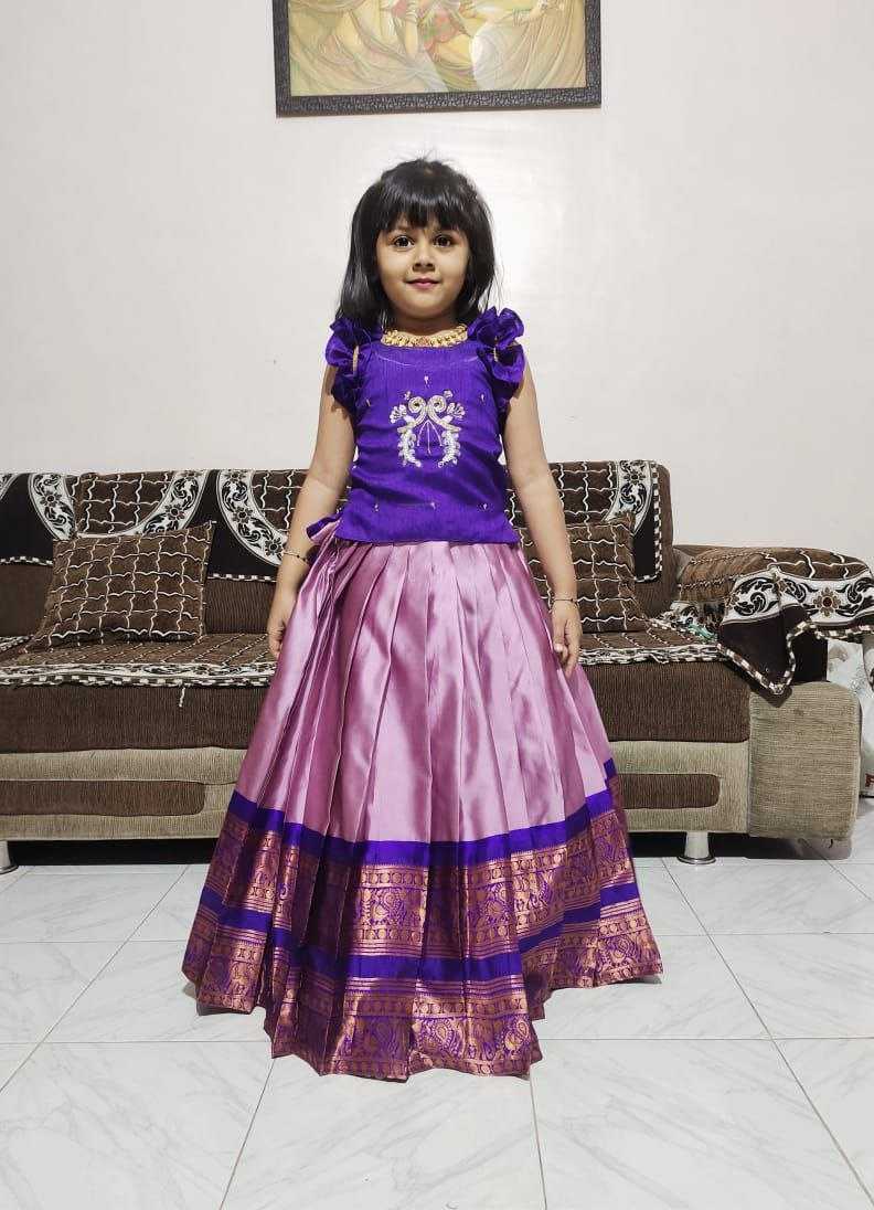 YNF Wholesale Pure Silk Kids Lehenga RIN161 PONGAL | Surat Manufacturer