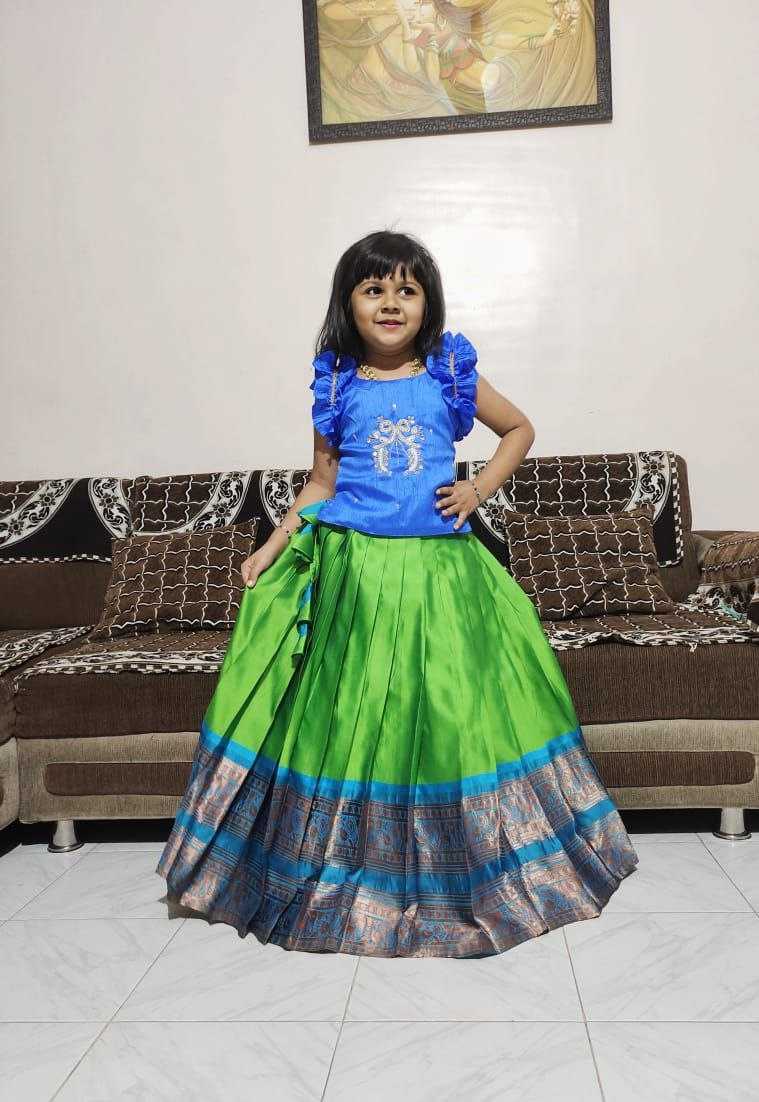 YNF Wholesale Pure Silk Kids Lehenga RIN161 PONGAL | Surat Manufacturer