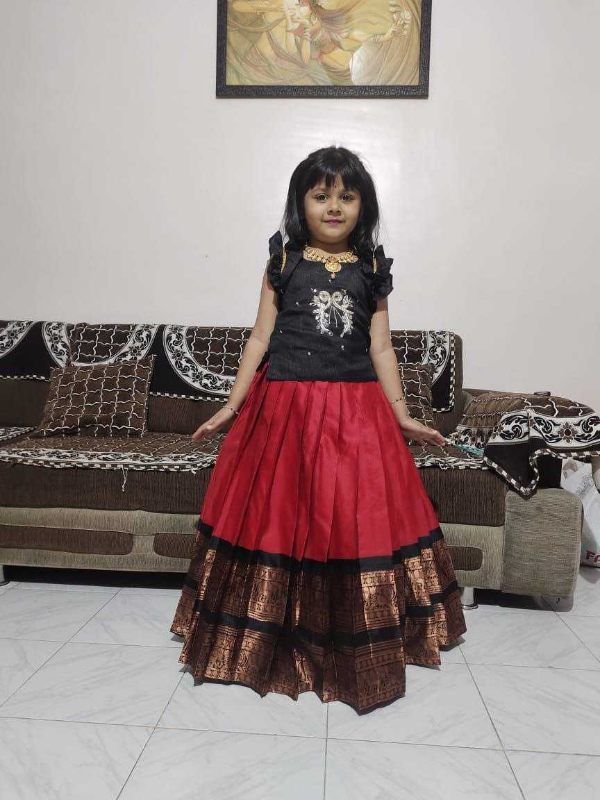 YNF Wholesale Pure Silk Kids Lehenga RIN161 PONGAL | Surat Manufacturer