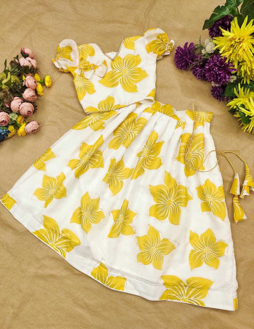 YNF Wholesale Rangoli Silk Kids Lehenga RIN235 Indira | Surat Manufacturer