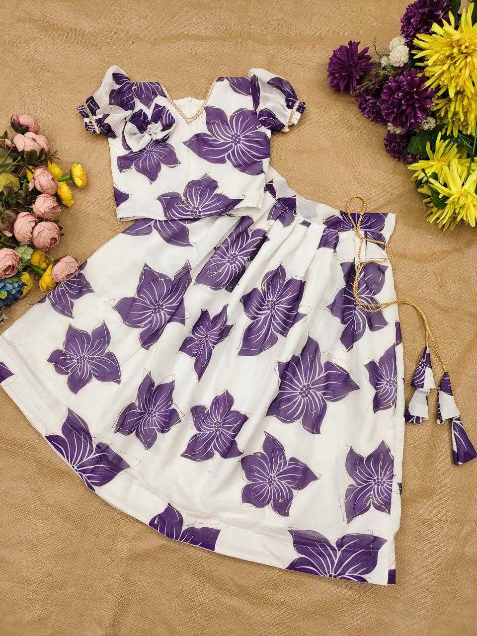 YNF Wholesale Rangoli Silk Kids Lehenga RIN235 Indira | Surat Manufacturer
