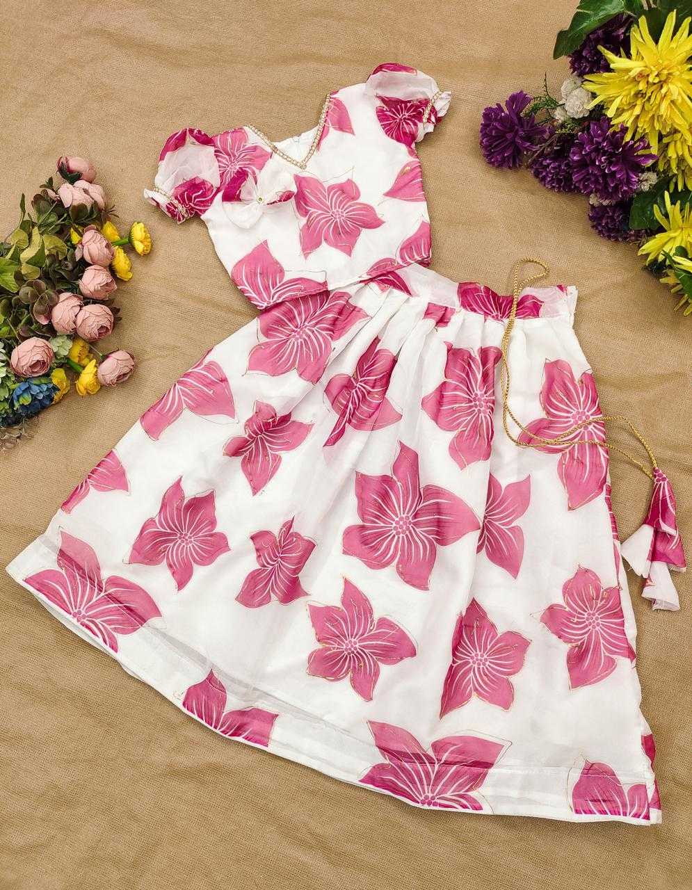 YNF Wholesale Rangoli Silk Kids Lehenga RIN235 Indira | Surat Manufacturer
