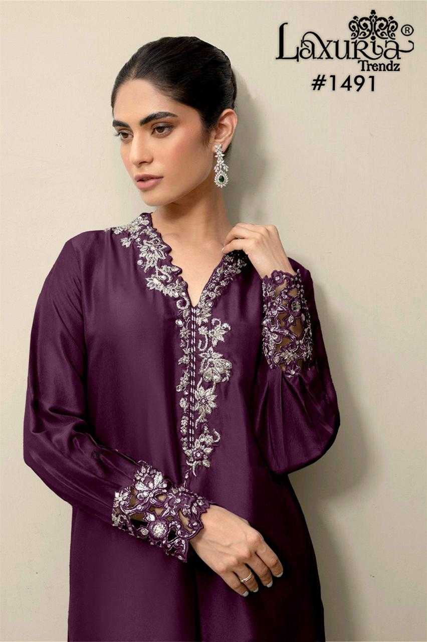 YNF Wholesale Satin Embroidered Suits KESH530 Laxuria 1491 | Surat Manufacturer