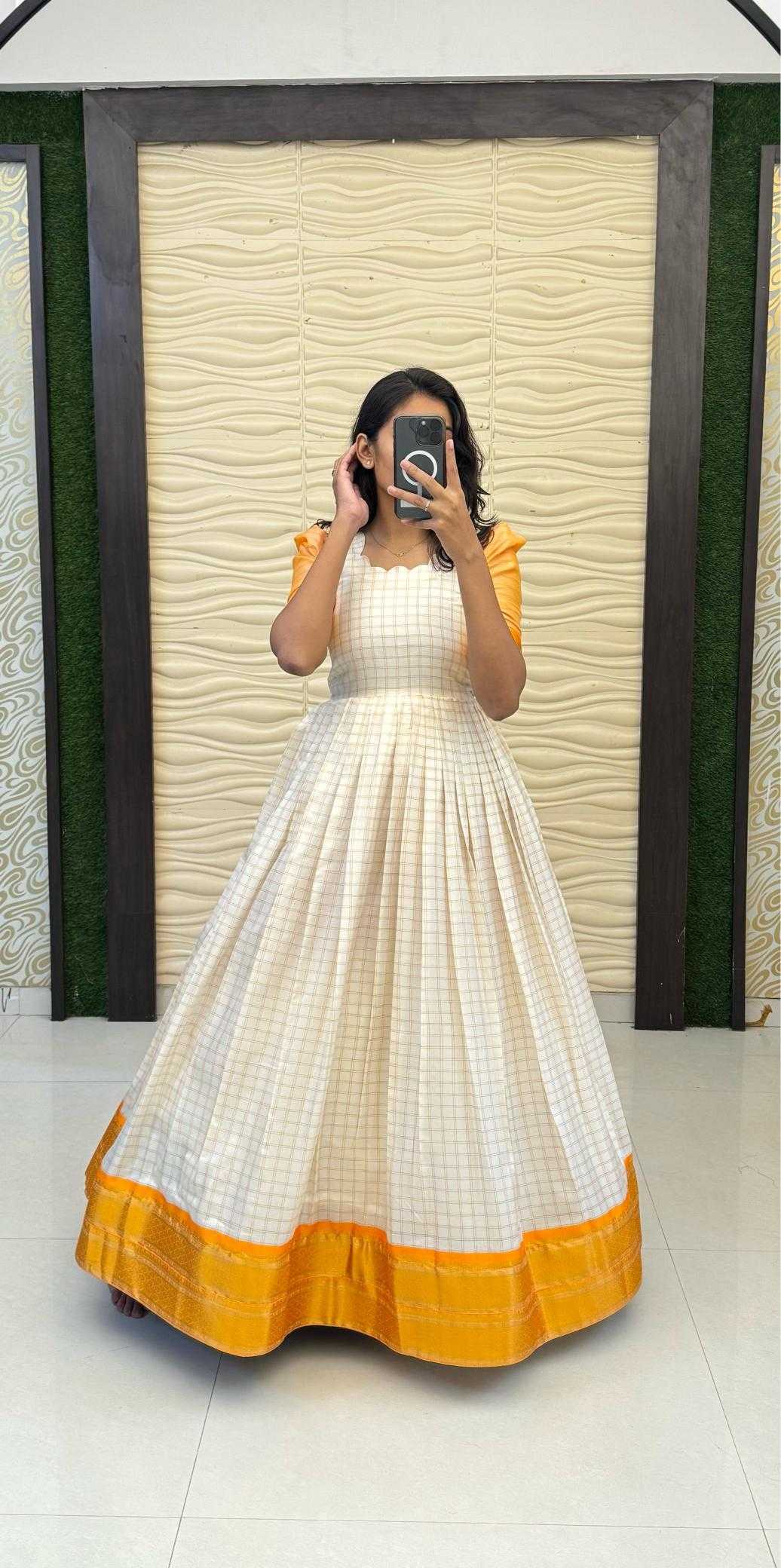 YNF Wholesale Silk Cotton Fancy Gowns RIN235 Mandira | Surat Manufacturer