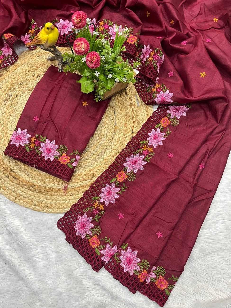 YNF Wholesale Silk Embroidered Sarees KESH621 6048 | Surat Manufacturer