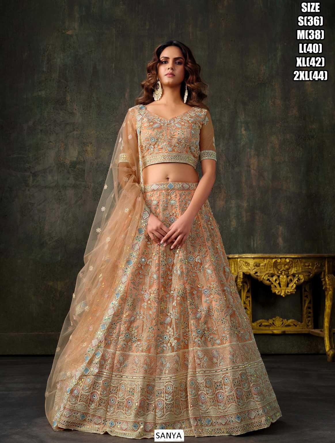 YNF Wholesale Soft Net Designer Lehenga KESH481 Sanya | Surat Manufacturer