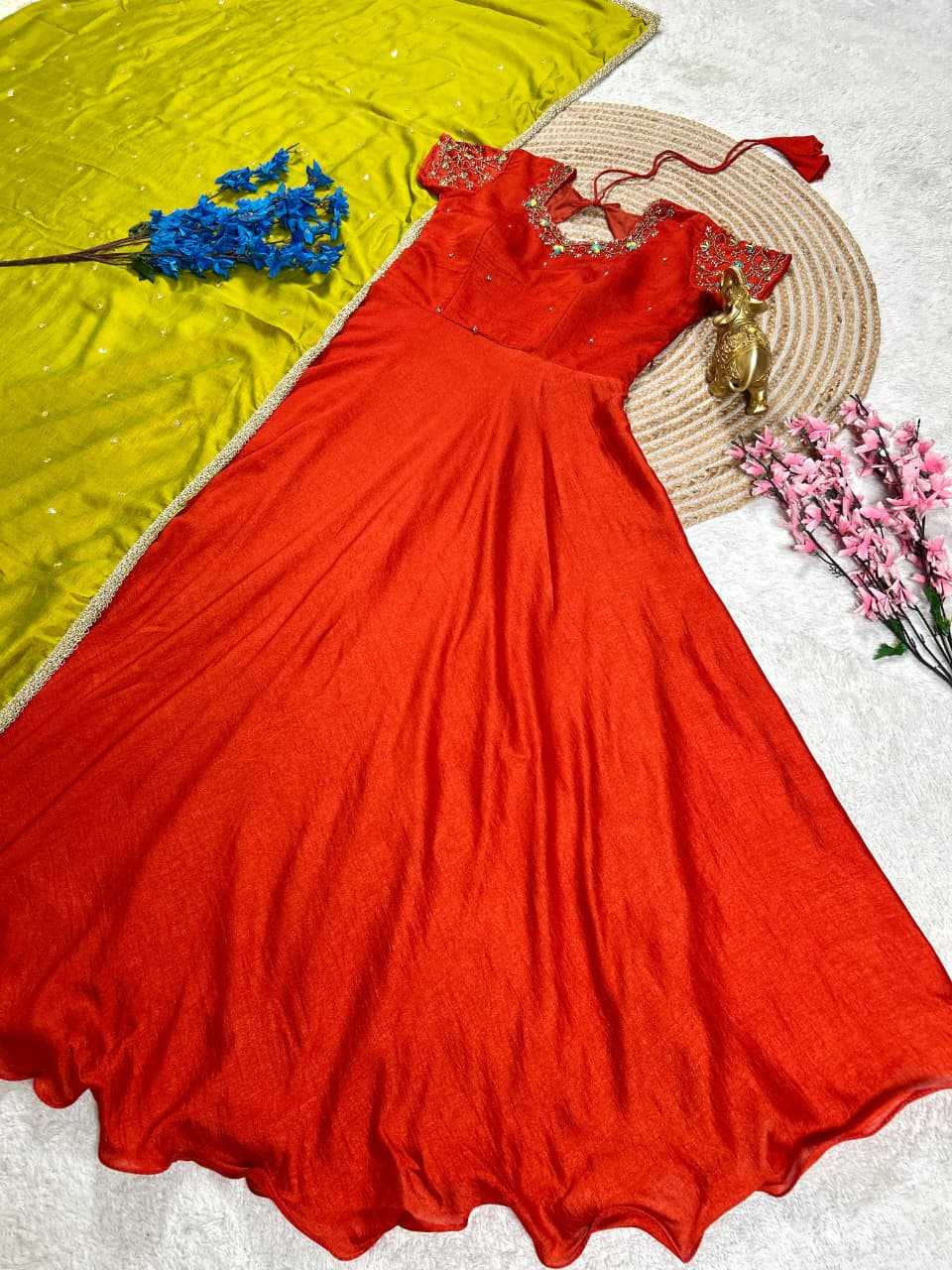 YNF Wholesale Vichitra Silk Silk Gowns KESH505 Vichitra | Surat Manufacturer