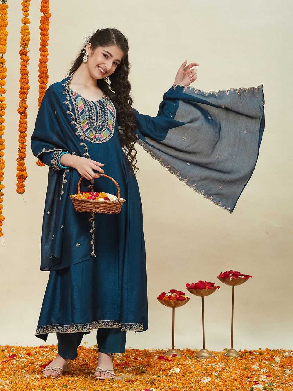 YNF Wholesale Vichitra Silk Girls Kurti KESH642 ??? | Surat Manufacturer