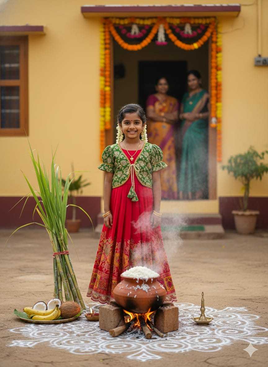 YNF Wholesale Viscose Kids Ethnic Gowns KESH505 Pongal | Surat Manufacturer