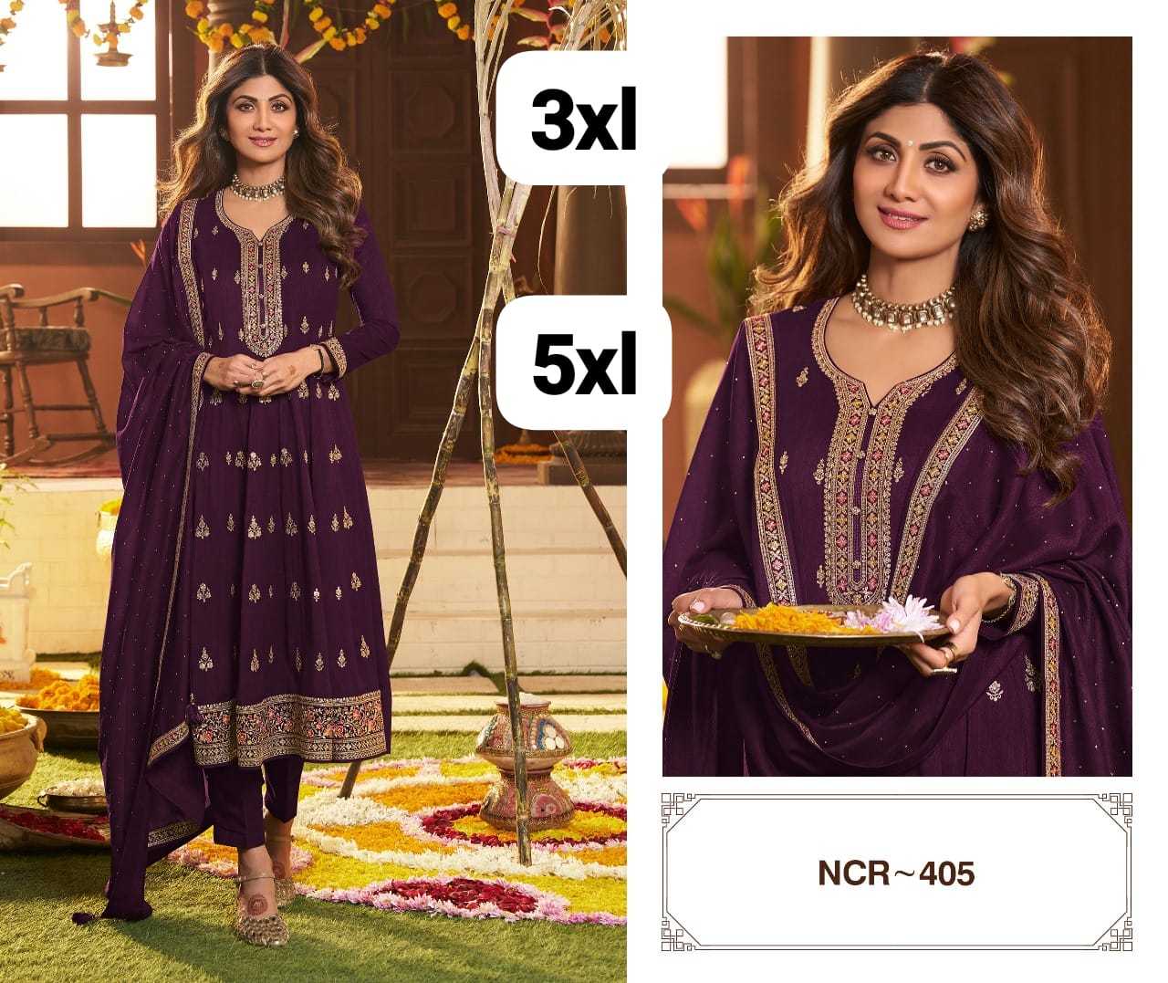 YNF Wholesale Banglori Silk Embroidery Suits KESH677 NCR 405 | Surat Manufacturer