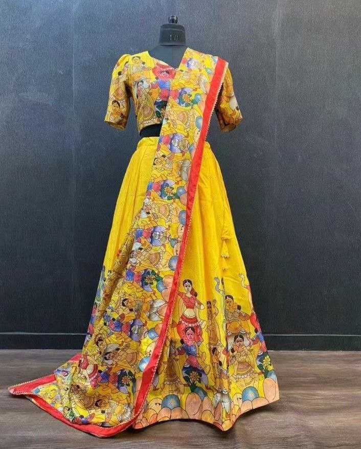 YNF Wholesale Chinon Kalamkari Lehenga KESH511 ANIKA | Surat Manufacturer