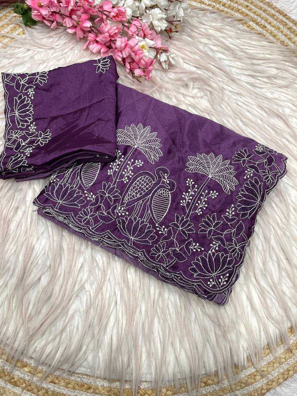 YNF Wholesale Chinon Indian Sarees RIN230 671 | Surat Manufacturer