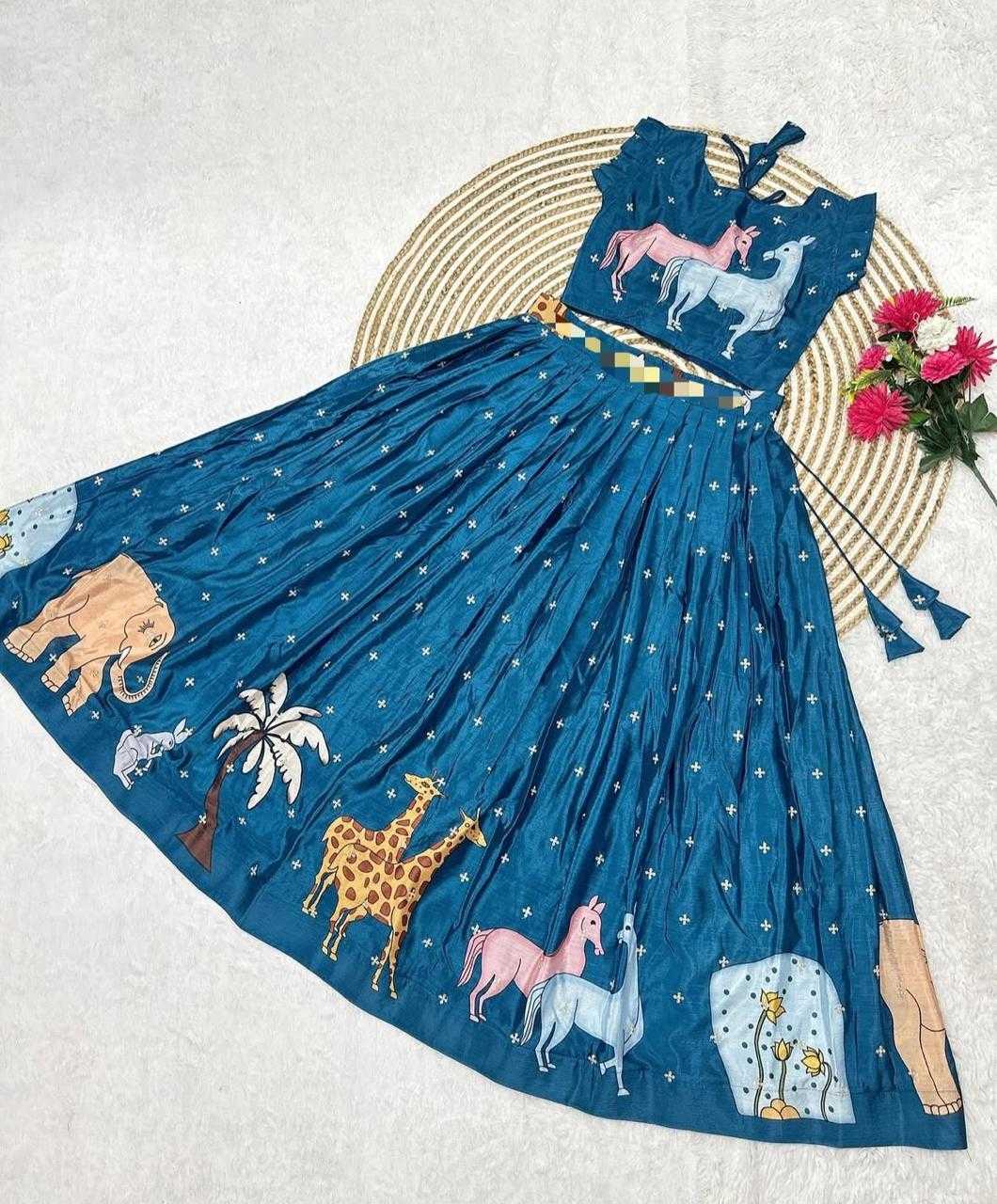 YNF Wholesale Chinon Kids Lehenga RIN235 EMMY | Surat Manufacturer