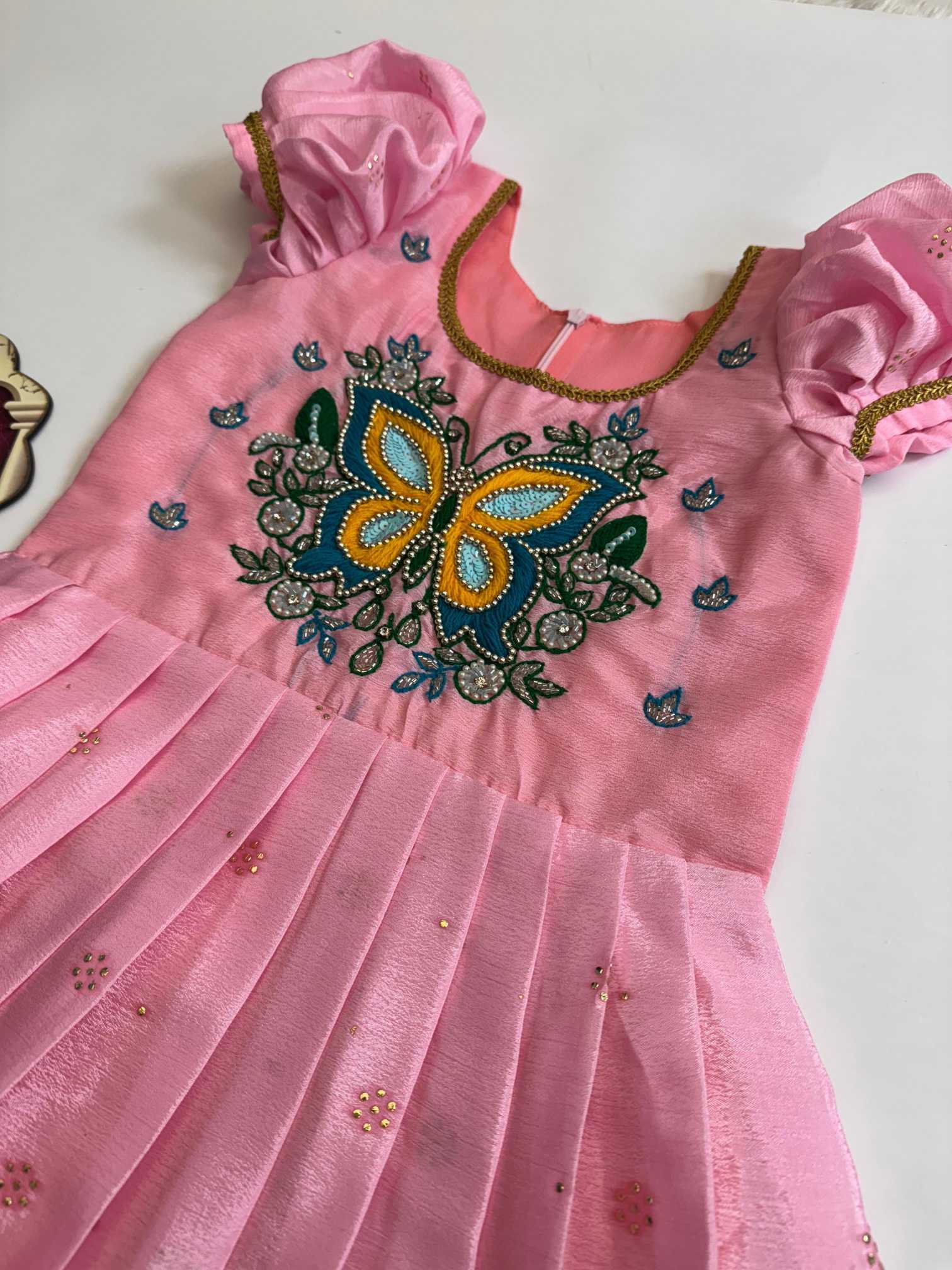 YNF Wholesale Chinon Kids Gown RIN235 Katdana | Surat Manufacturer