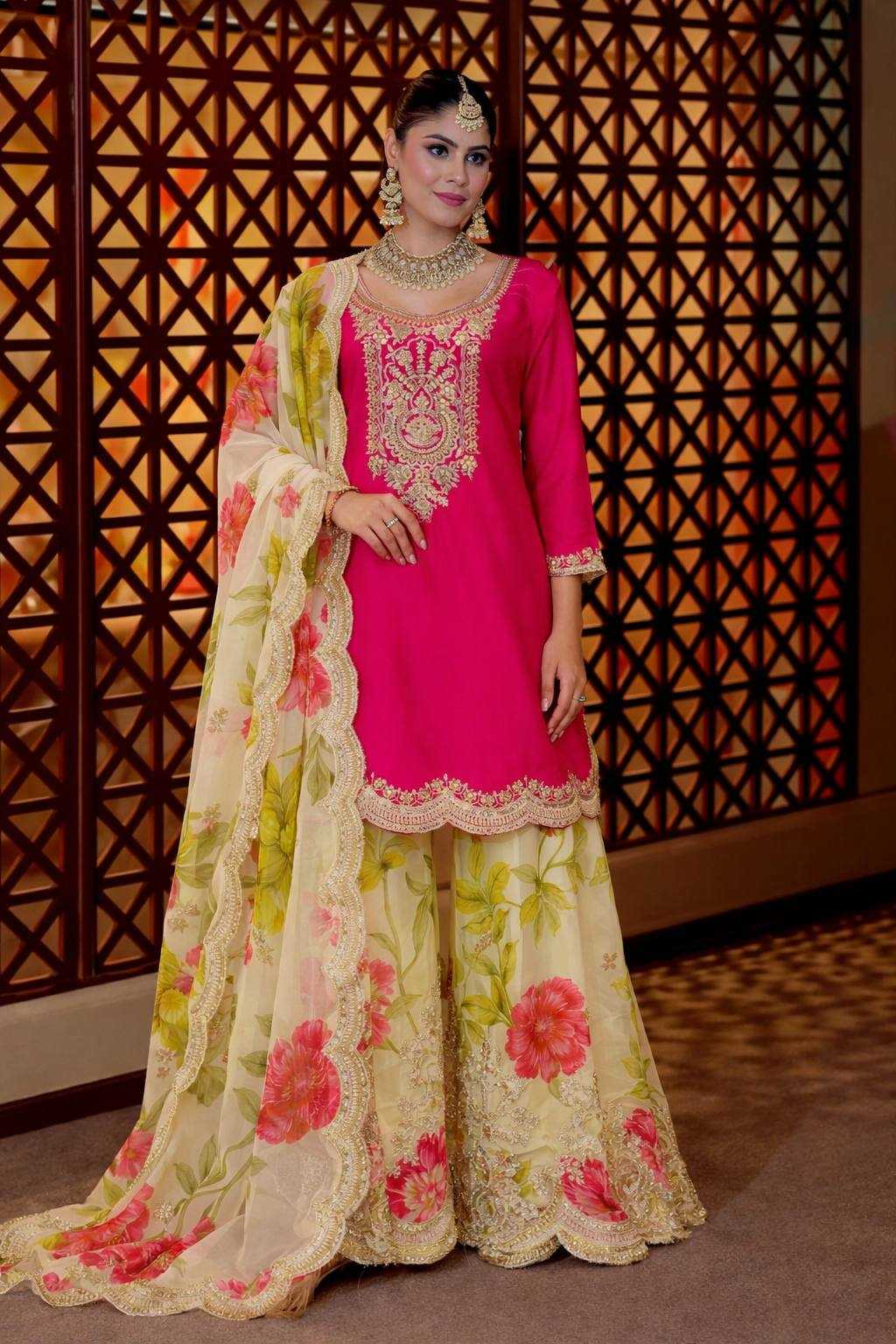 YNF Wholesale Chinon Silk Embroidery Suits KESH158 8011 | Surat Manufacturer