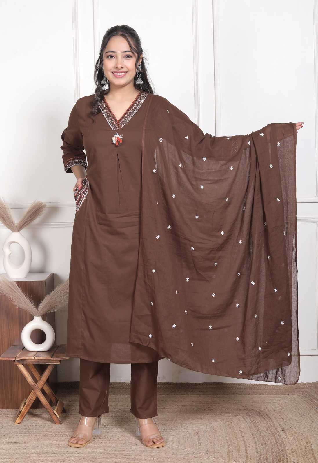 YNF Wholesale Cotton Embroidery Suits KESH623 113 | Surat Manufacturer