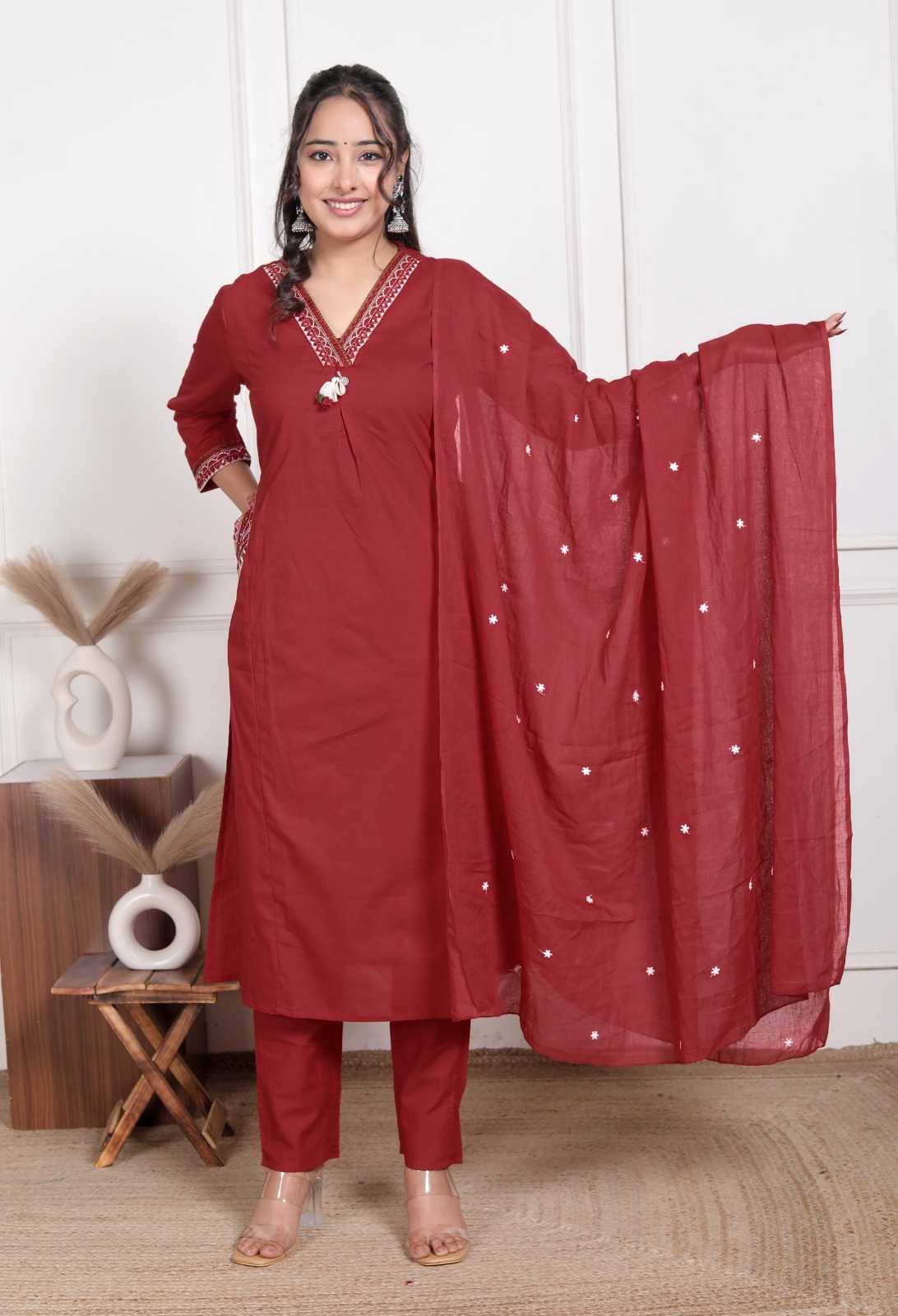 YNF Wholesale Cotton Embroidery Suits KESH623 113 | Surat Manufacturer