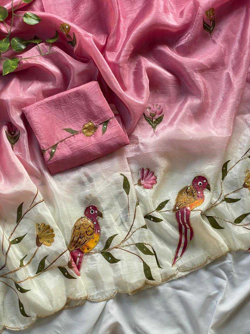 YNF Wholesale Crush Silk Printed Sarees KESH509 gold crush | Surat Manufacturer