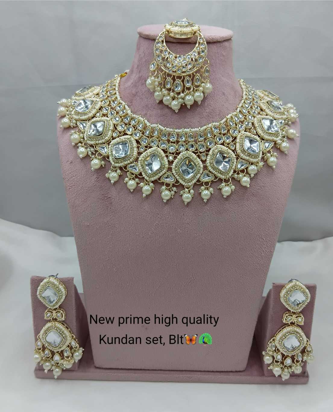 YNF Wholesale Fancy Kundan Necklace Set KESH494 2 | Surat Manufacturer