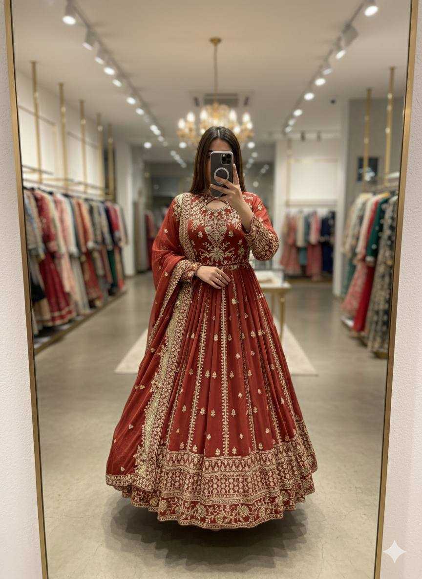 YNF Wholesale Faux Georgette Wedding Gown KESH506 8028 | Surat Manufacturer