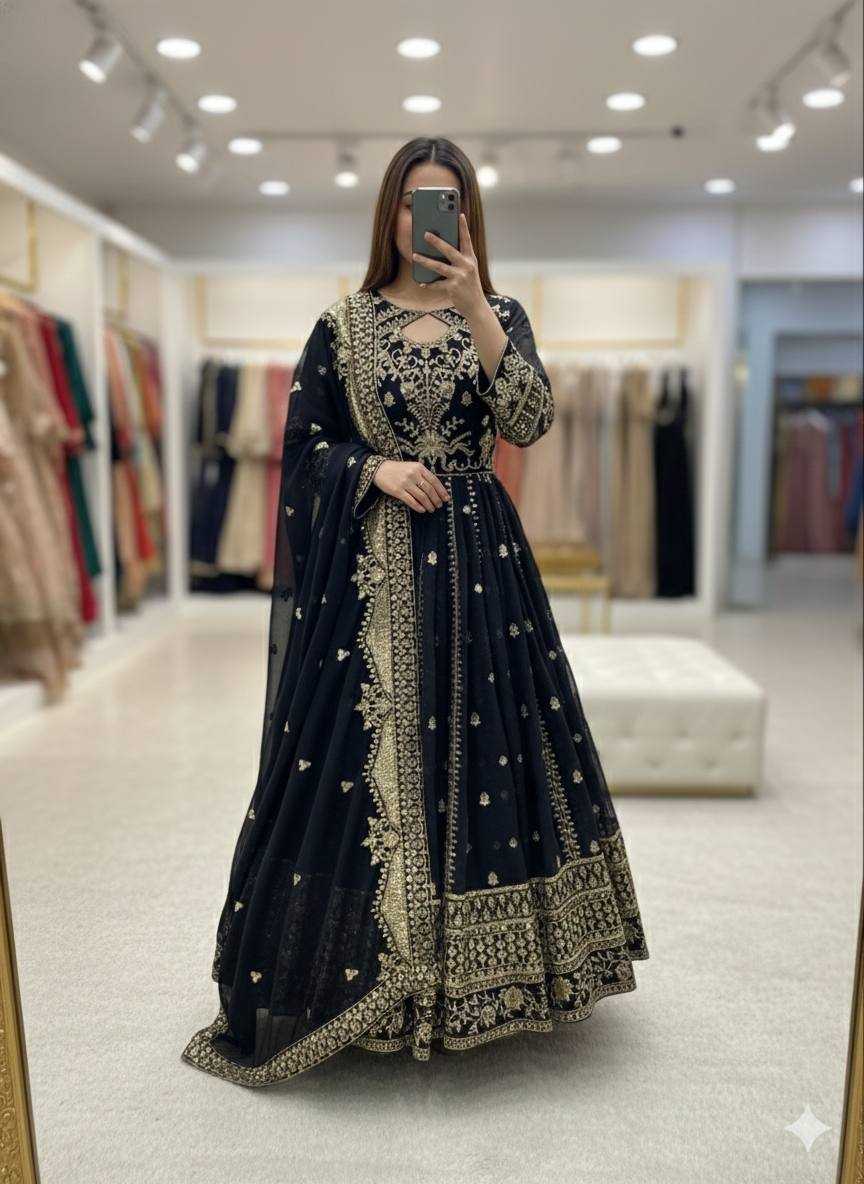 YNF Wholesale Faux Georgette Wedding Gown KESH506 8028 | Surat Manufacturer