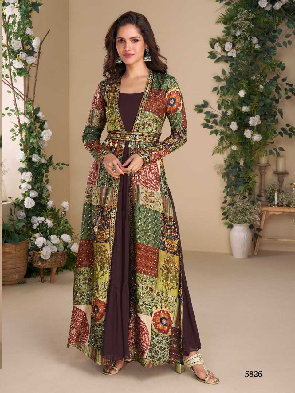 YNF Wholesale Faux Georgette Designer dresses KESH704 SAYURI JANVI 5824 | Surat Manufacturer