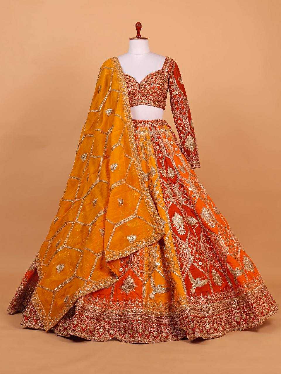 YNF Wholesale Faux Georgette Wedding Lehenga RIN162 373 | Surat Manufacturer